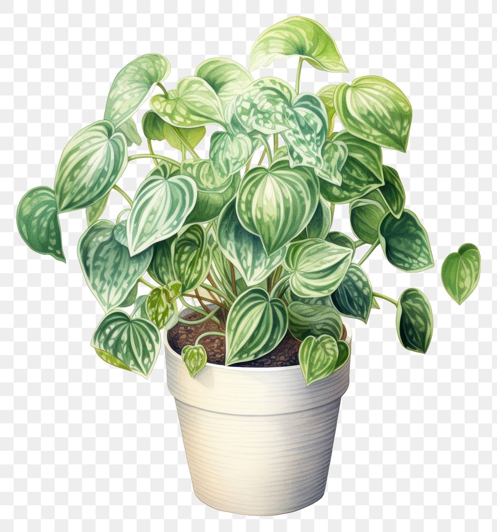 PNG Peperomia House Plants plant leaf white background. AI generated Image by rawpixel.