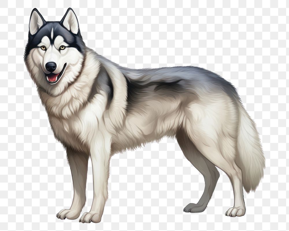 PNG Husky mammal animal wolf. AI generated Image by rawpixel.