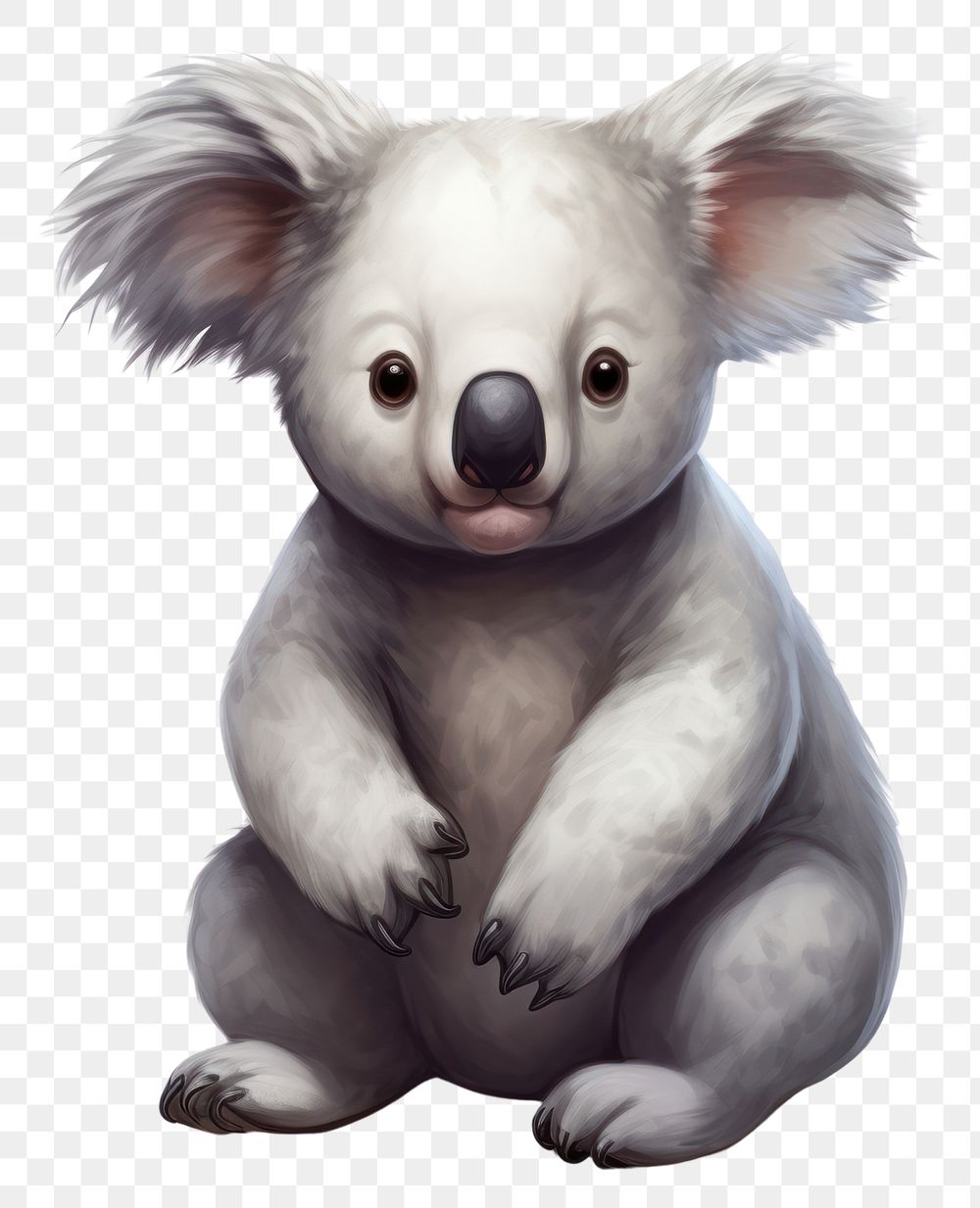 PNG Koala drawing mammal animal. AI generated Image by rawpixel.