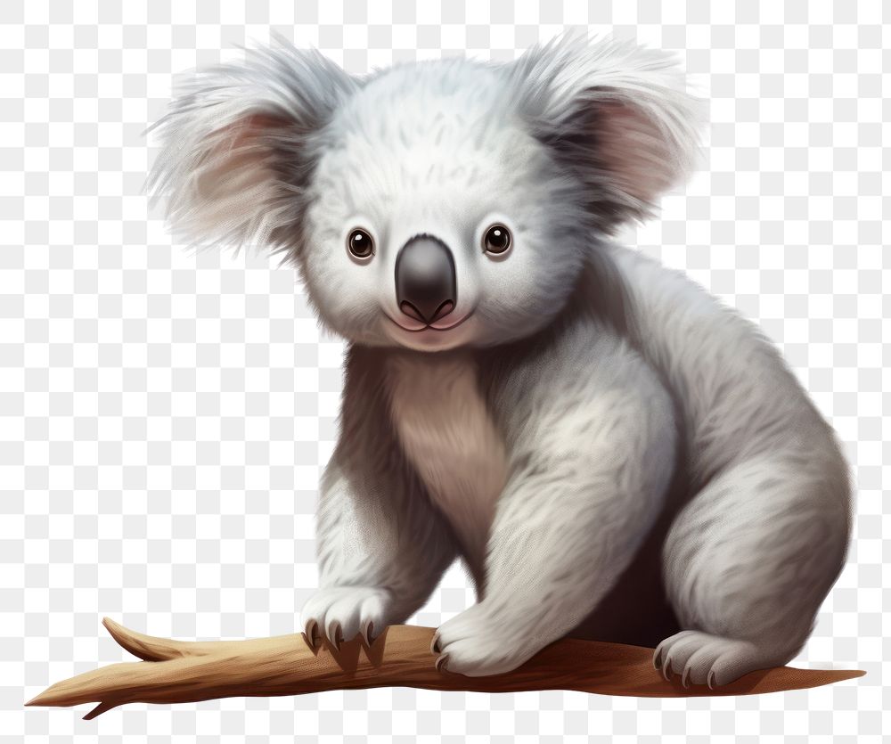 PNG Koala wildlife mammal animal. 