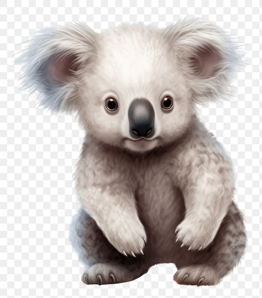 PNG Koala drawing mammal animal. AI generated Image by rawpixel.