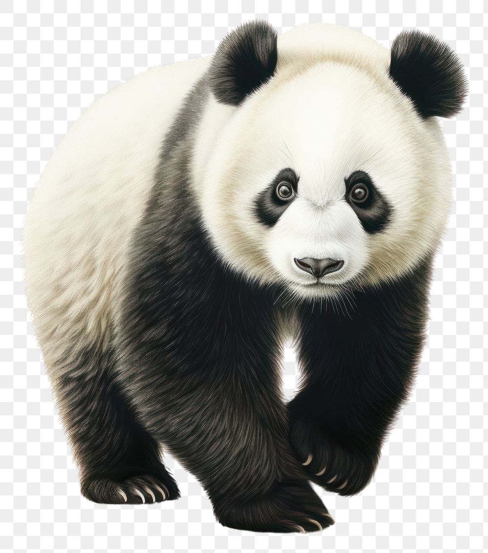 PNG Giant panda wildlife animal mammal. AI generated Image by rawpixel.