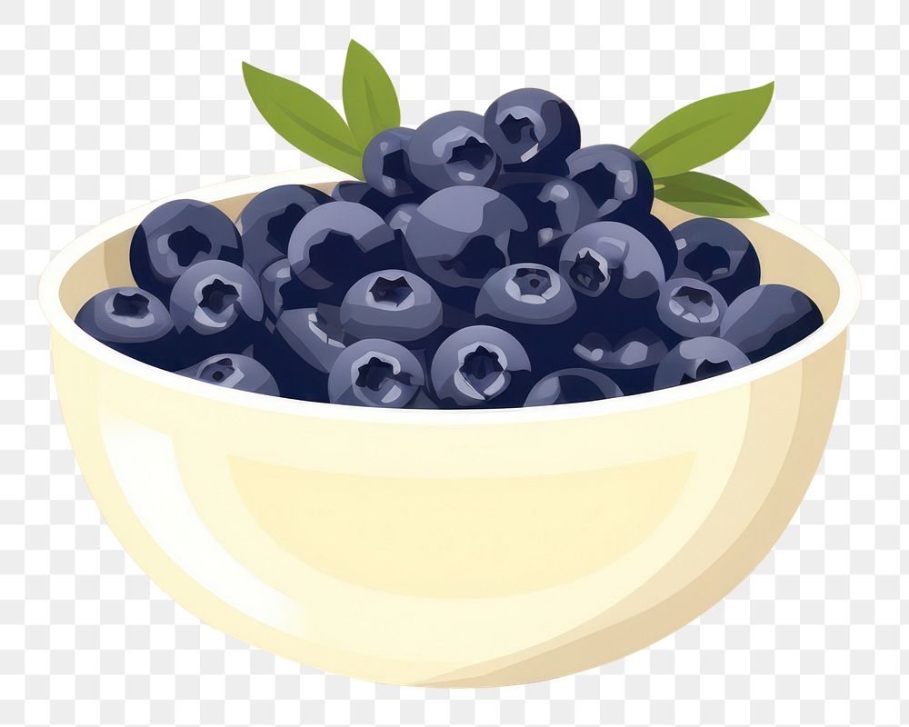 PNG Blueberry acai bowl blueberry food fruit. AI generated Image by rawpixel.