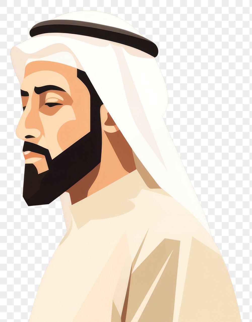 PNG Islam man portrait adult representation. AI generated Image by rawpixel.