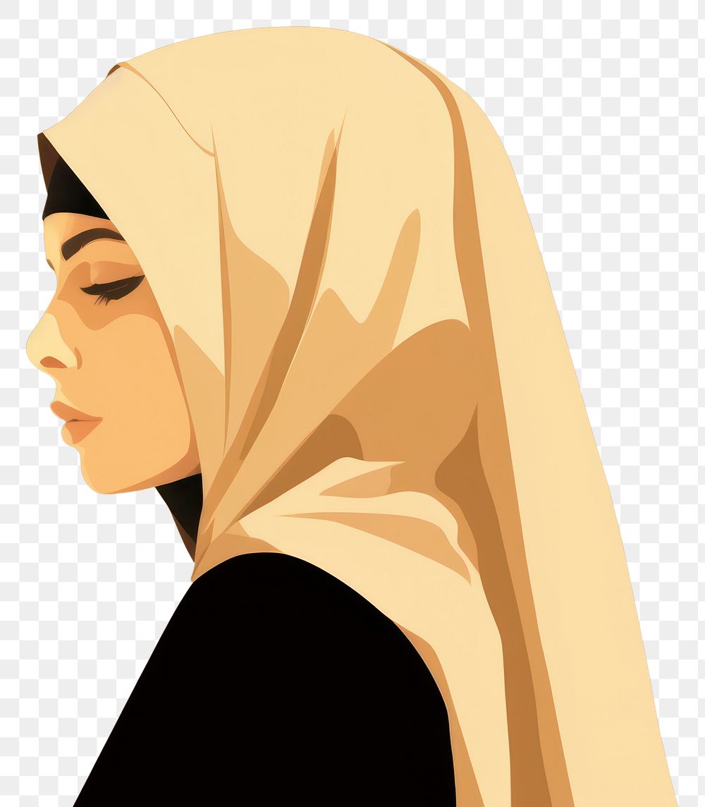 PNG Islam woman portrait fashion adult. AI generated Image by rawpixel.