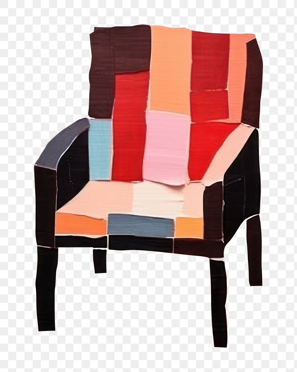 PNG Chair art furniture painting. AI generated Image by rawpixel.
