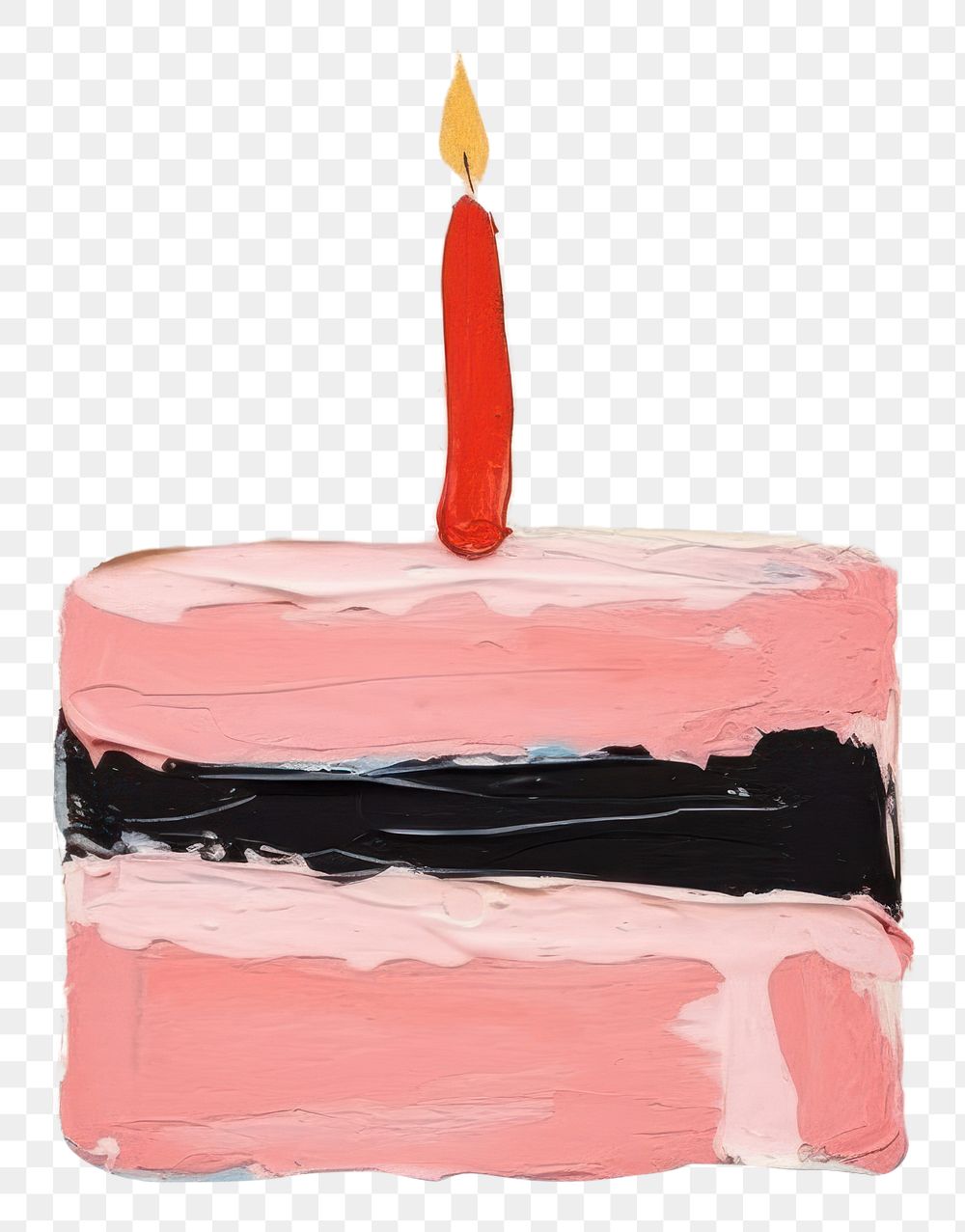PNG Birthday cake candle art anniversary. AI generated Image by rawpixel.