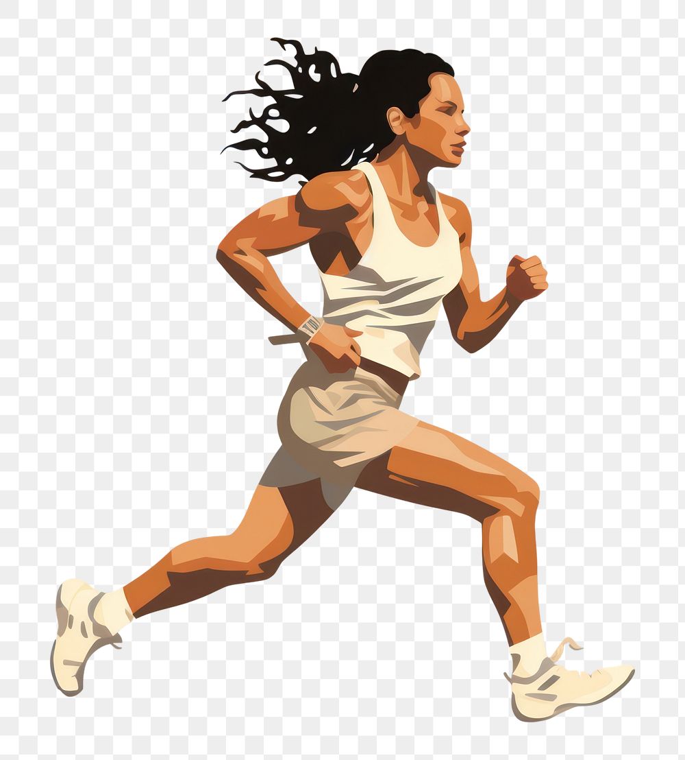 PNG Athlete running jogging athlete. AI generated Image by rawpixel.