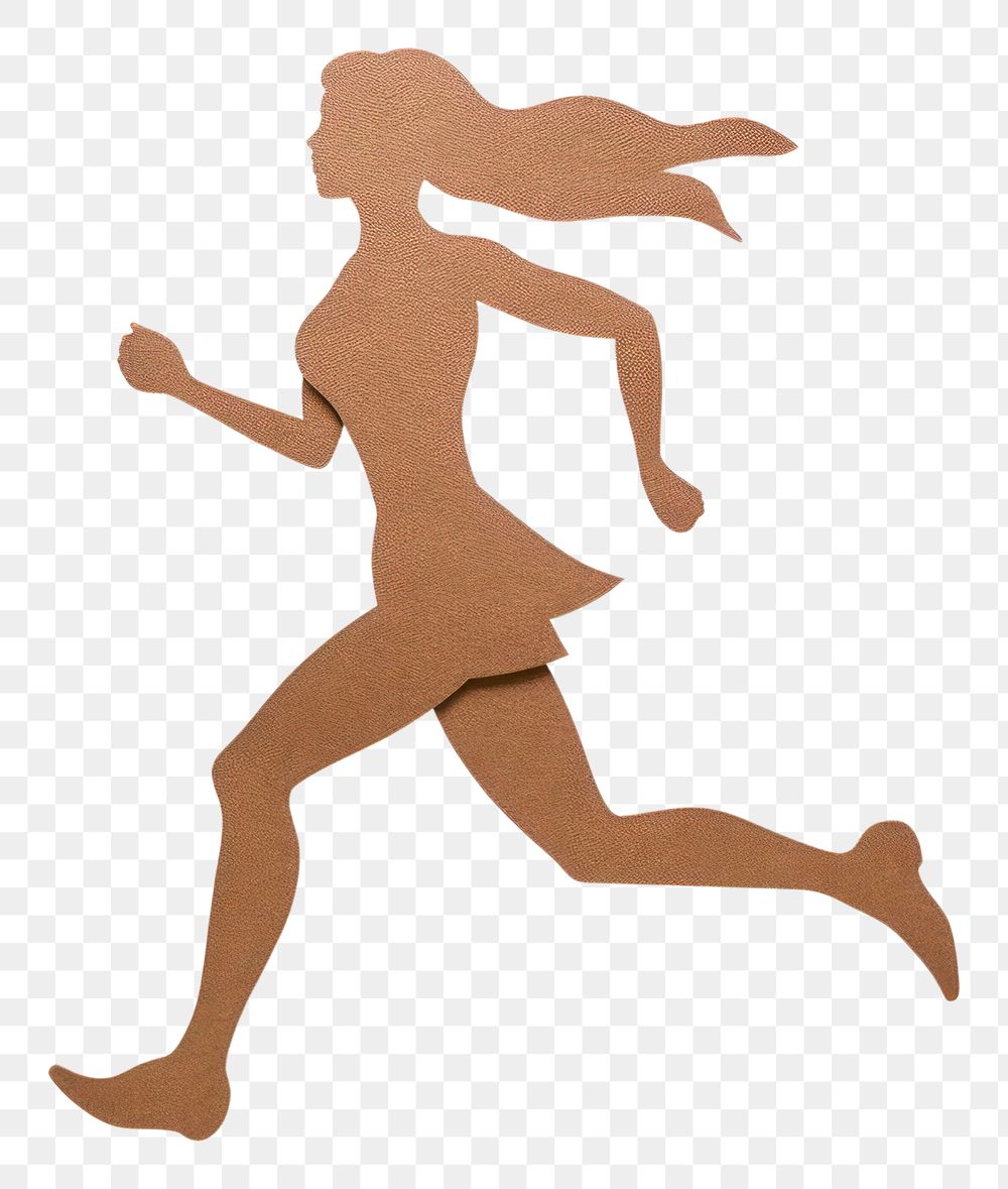 PNG Women running jogging white background exercising. AI generated Image by rawpixel.
