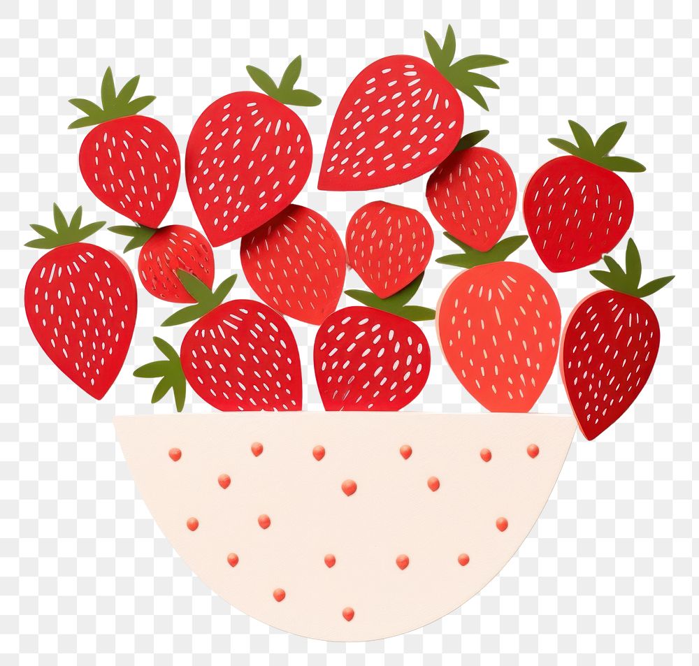 PNG Berry strawberry berries dessert. AI generated Image by rawpixel.