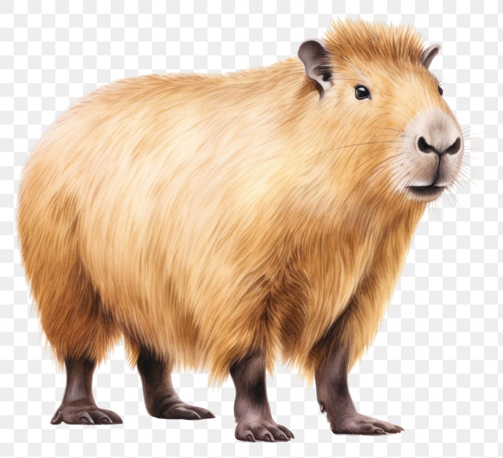 PNG Capybara capybara wildlife mammal. AI generated Image by rawpixel.