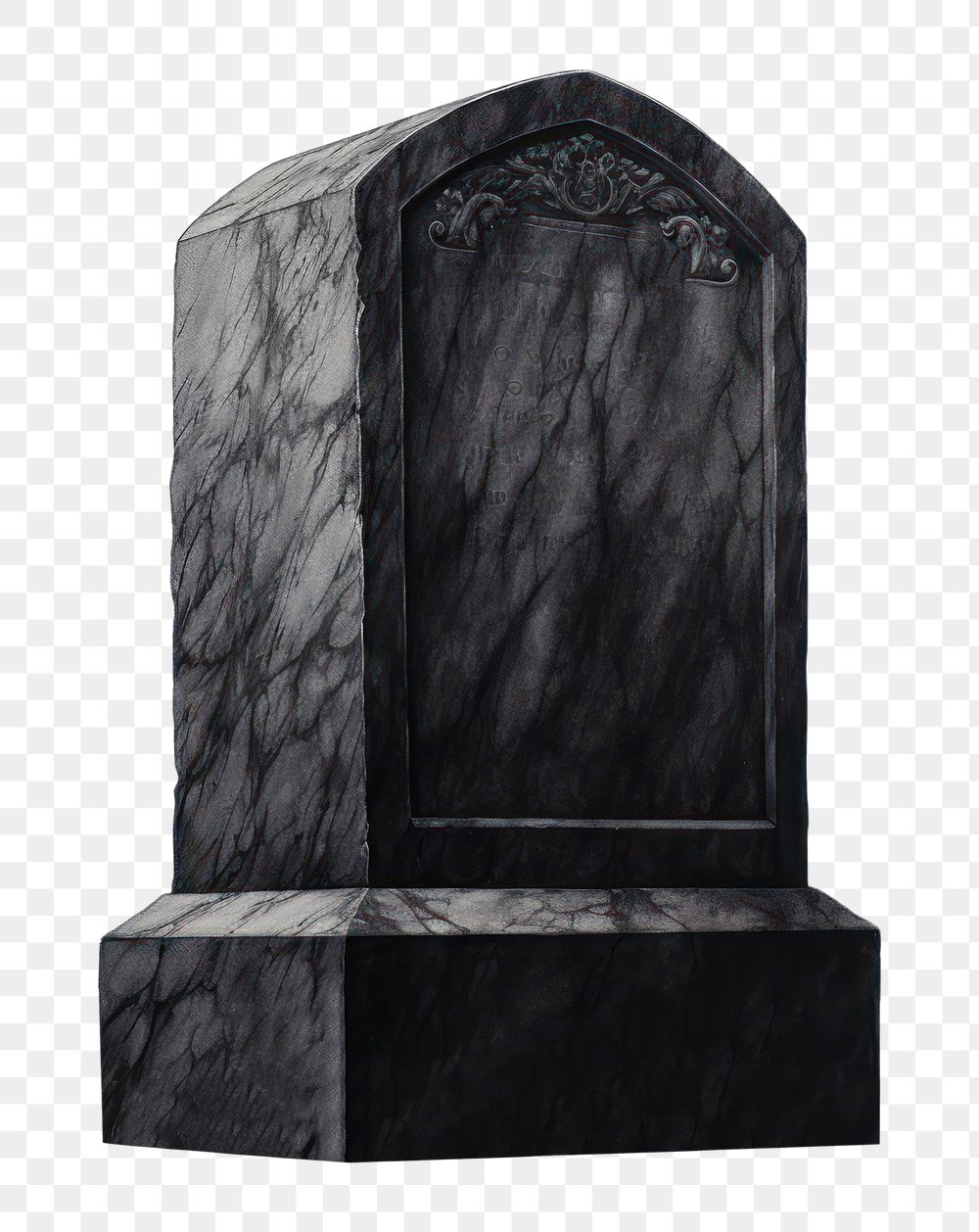 PNG Memorial tombstone black white background spirituality. AI generated Image by rawpixel.