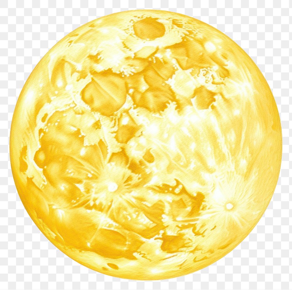 PNG Moon sphere yellow space. 