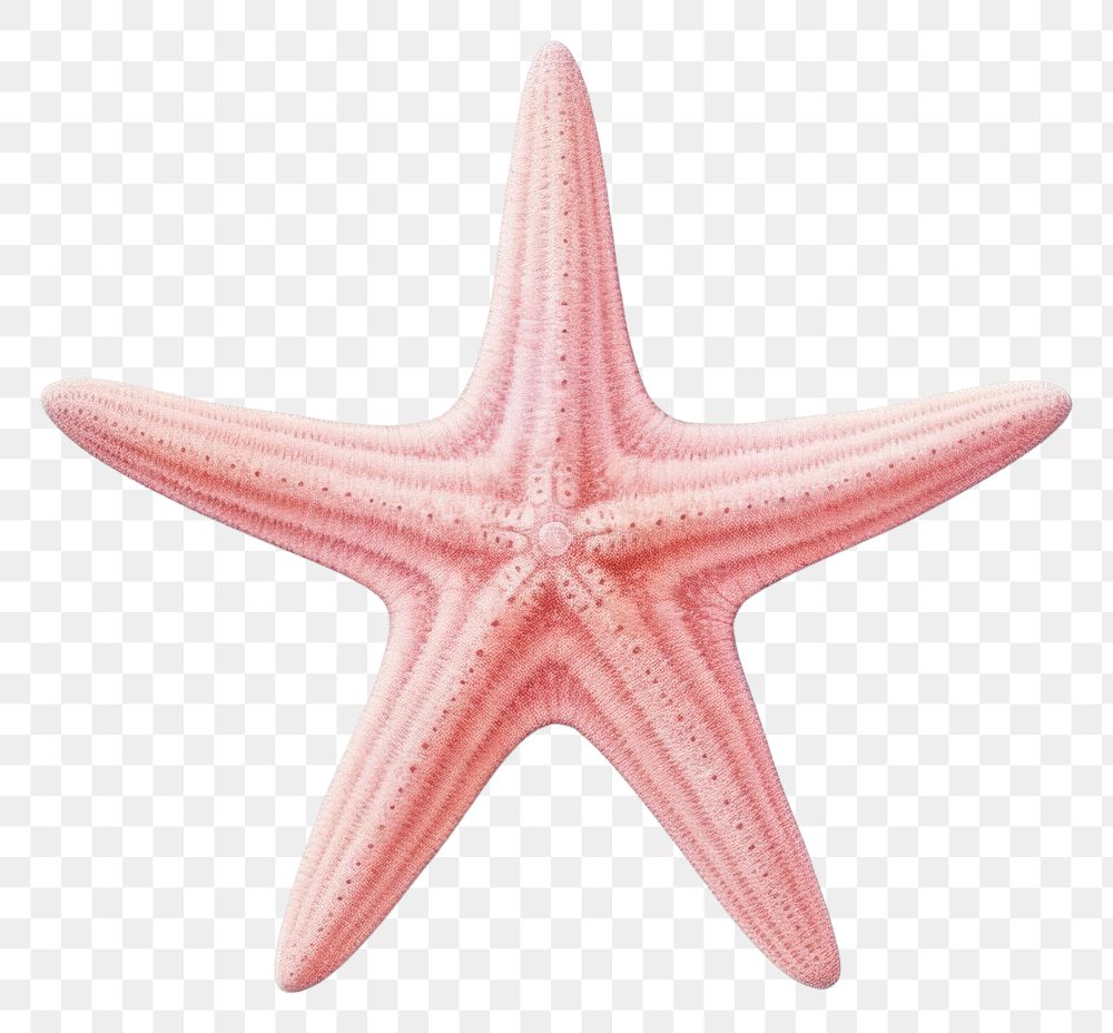 PNG Marine starfish red  