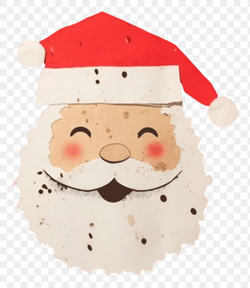 PNG Santa claus snowman winter art. 