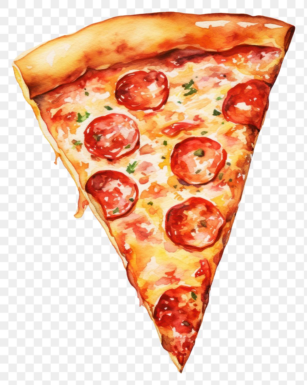 PNG Pizza slice food pepperoni. AI generated Image by rawpixel.