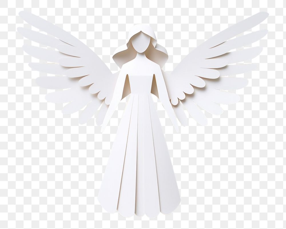 PNG Angel craft bird art. AI generated Image by rawpixel.