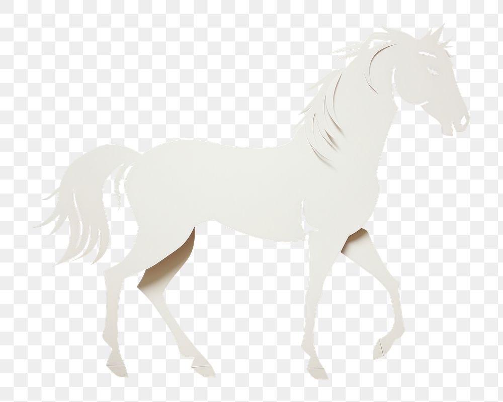 PNG Horse animal mammal white. AI generated Image by rawpixel.