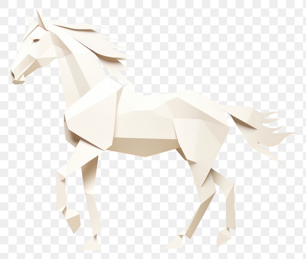 PNG Horse origami animal mammal. AI generated Image by rawpixel.