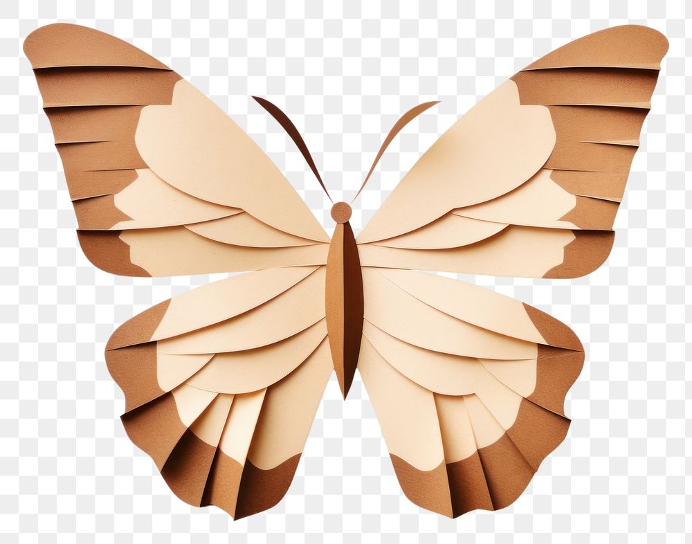 PNG Butterfly insect wood art. AI generated Image by rawpixel.