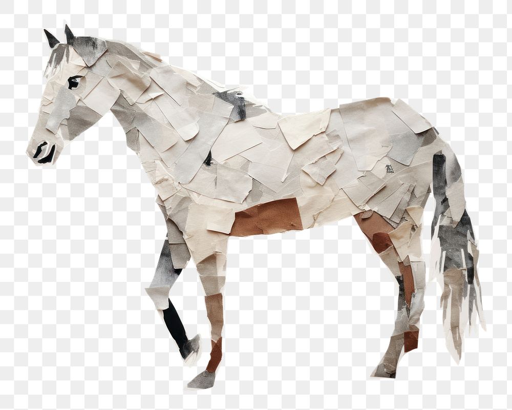 PNG Horse animal mammal paper. AI generated Image by rawpixel.