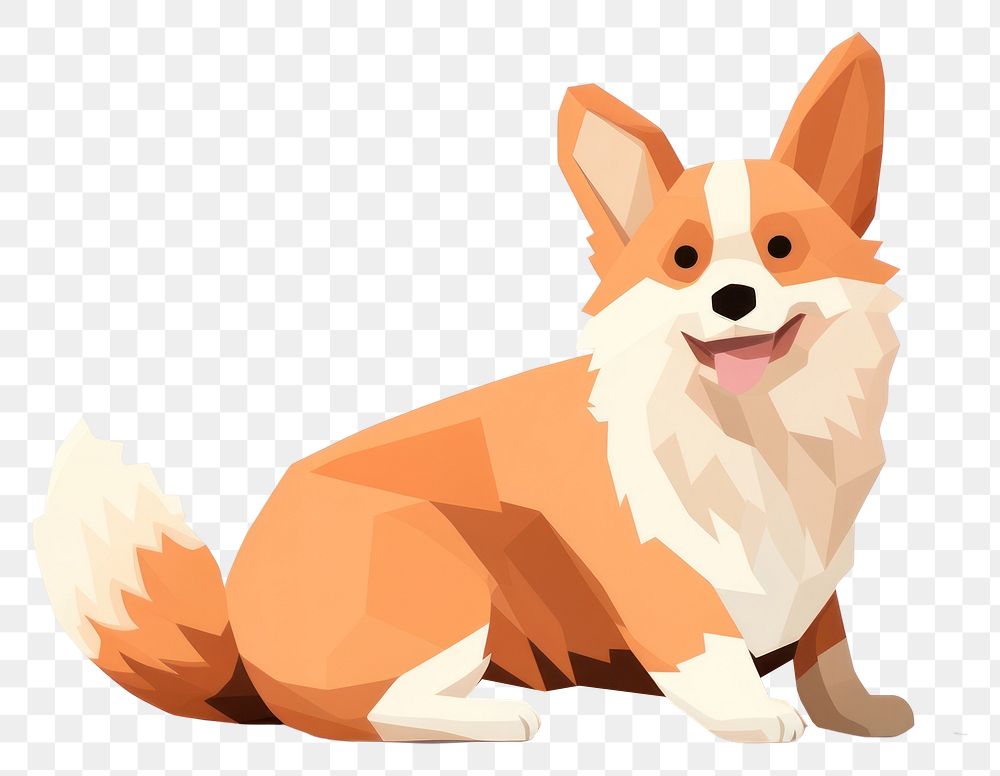 PNG Pembroke Welsh Corgi dog mammal animal pet. 