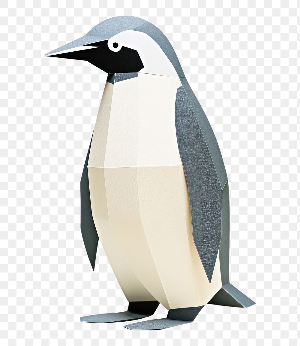 PNG Penguin animal bird white background. AI generated Image by rawpixel.