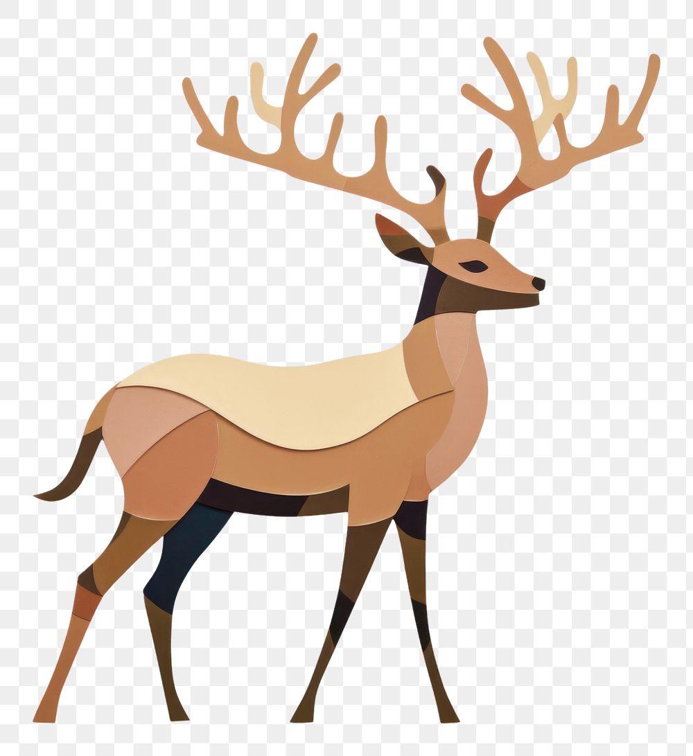 PNG Christmas theme reindeer antler animal. AI generated Image by rawpixel.