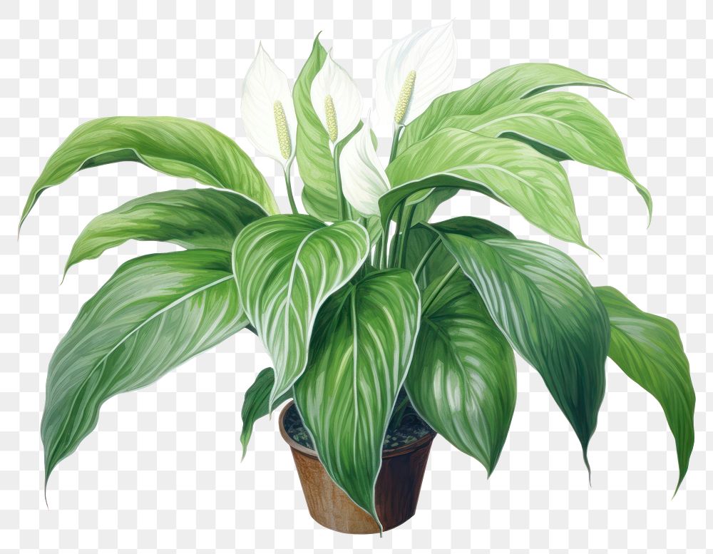 PNG Houseplant green leaf white background. AI generated Image by rawpixel.