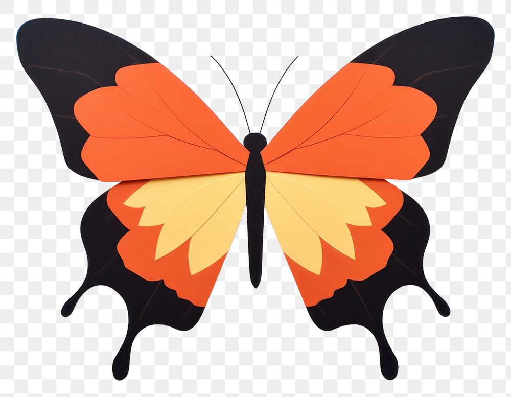PNG Butterfly insect animal leaf. AI generated Image by rawpixel.