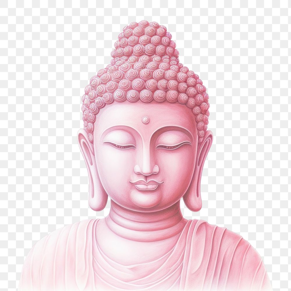 PNG Buddha white background representation spirituality. AI generated Image by rawpixel.