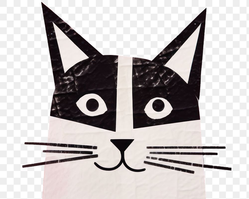 PNG Cat art pattern representation. 