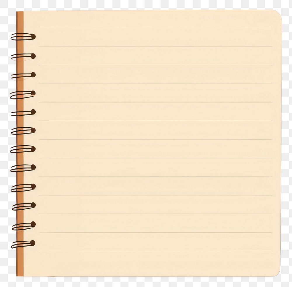 PNG Paper diary page book. 