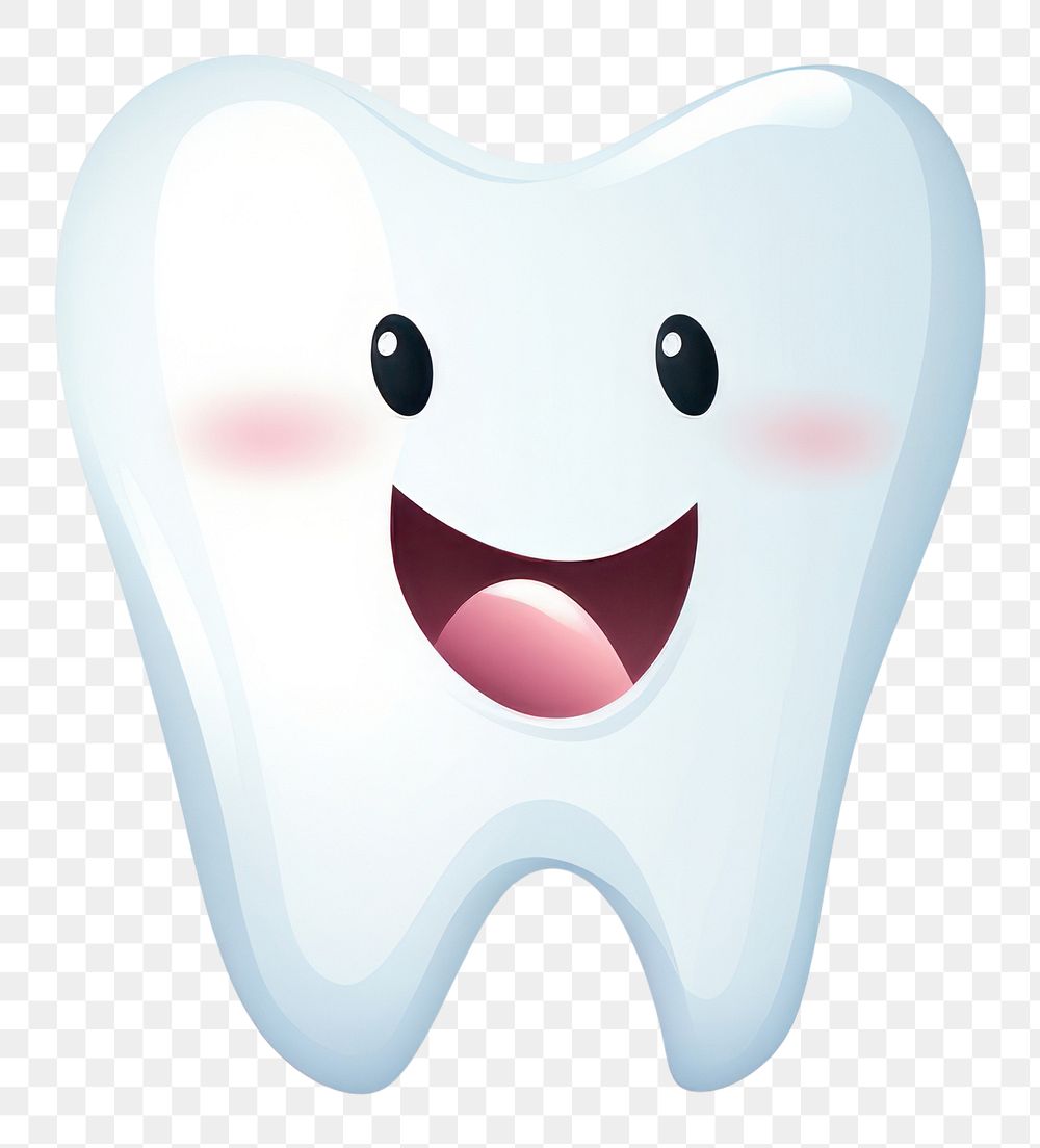 PNG Tooth white white background smiling. 