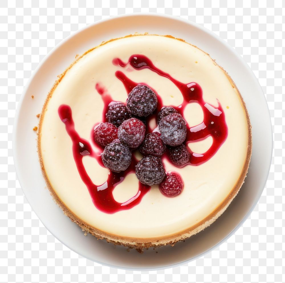 PNG Cheesecake dessert plate food. AI generated Image by rawpixel.