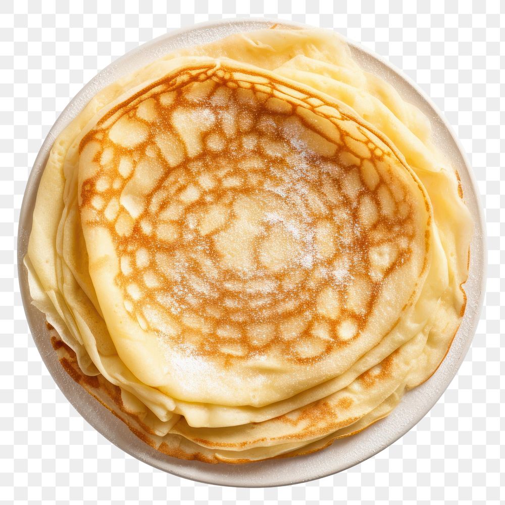 PNG Crepe pancake plate food. AI generated Image by rawpixel.