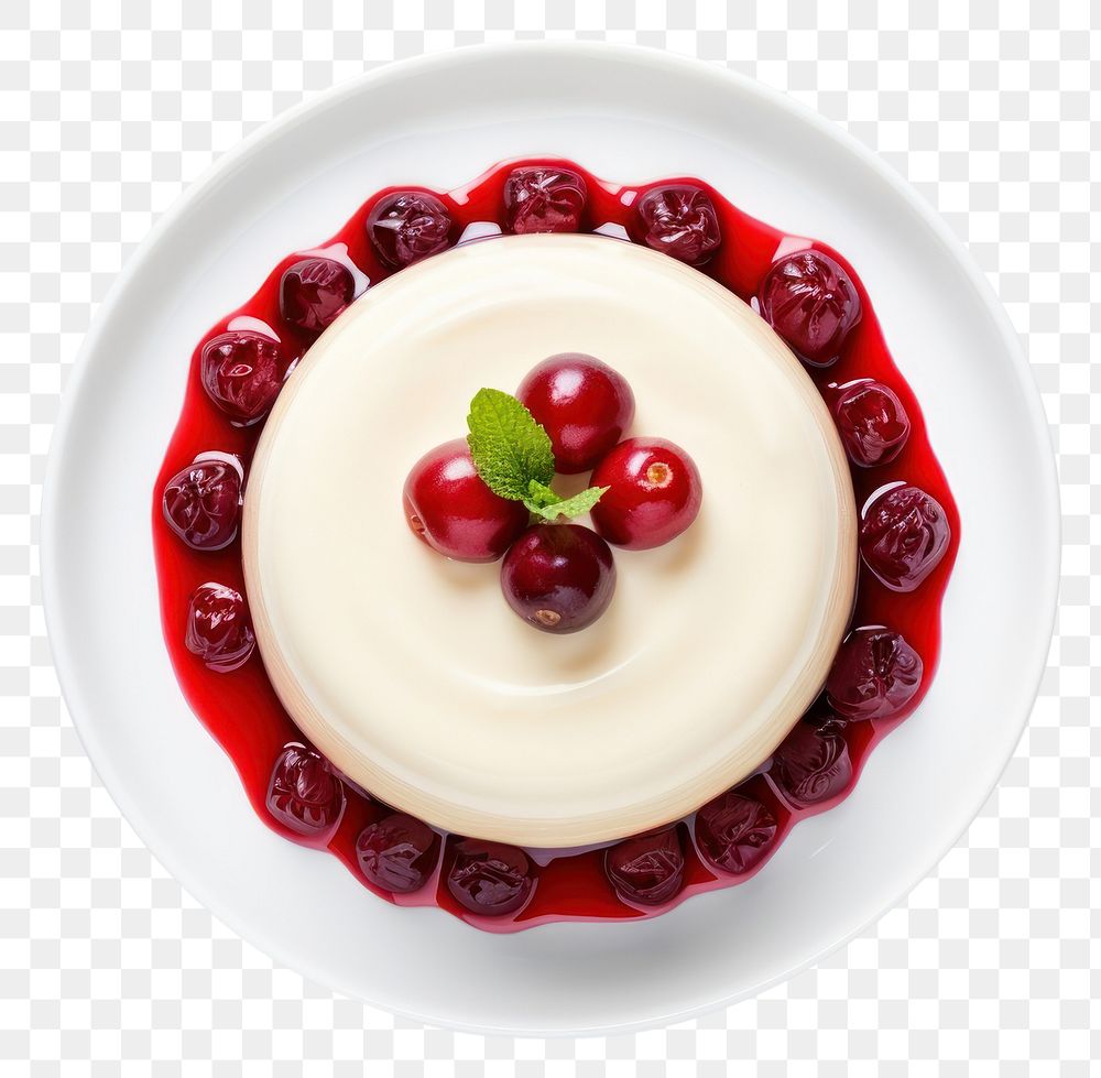 PNG Pudding dessert fruit cream. AI generated Image by rawpixel.