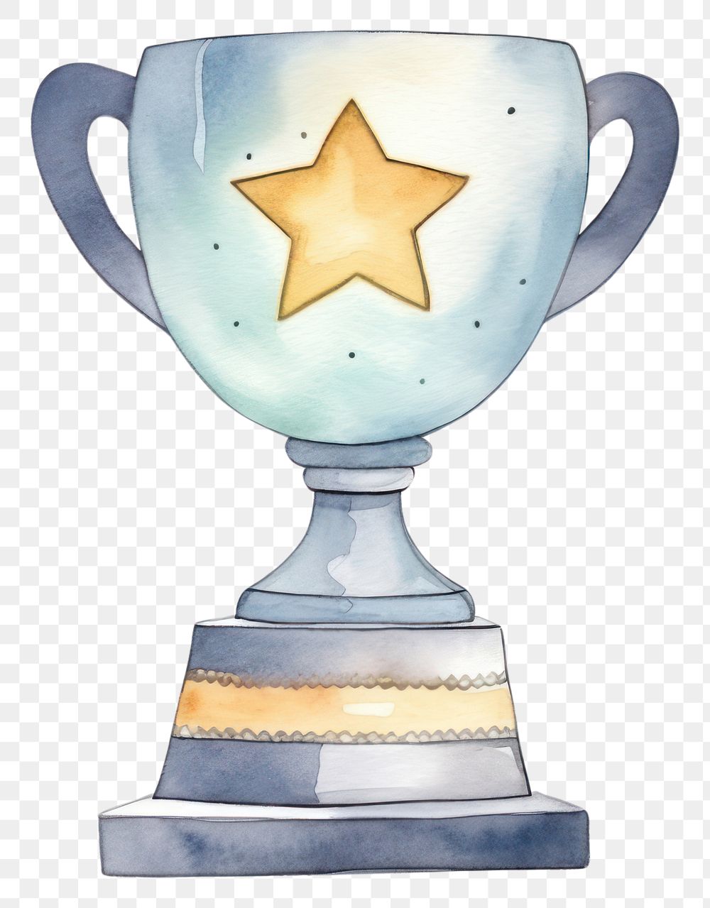 PNG Trophy white background achievement success. AI generated Image by rawpixel.