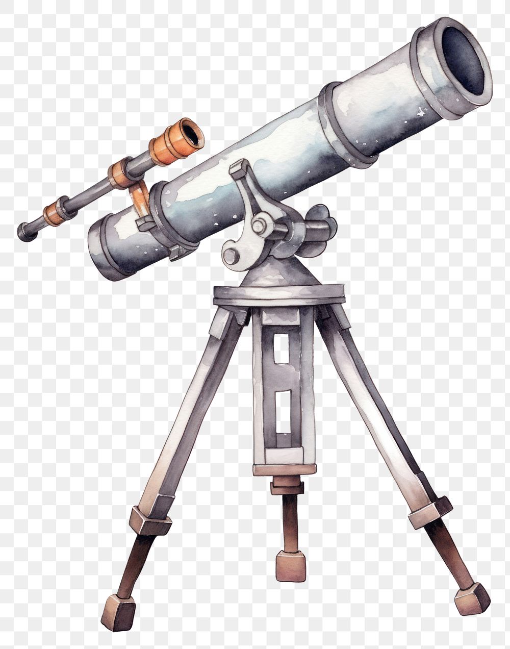 PNG Telescope white background binoculars technology. AI generated Image by rawpixel.