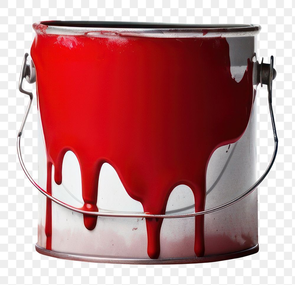 PNG Bucket splattered container cylinder. AI generated Image by rawpixel.