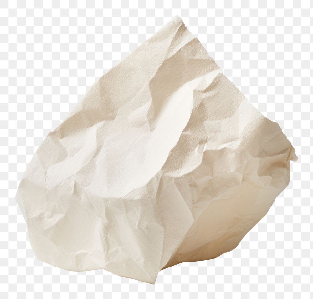 PNG White crumpled paper. 