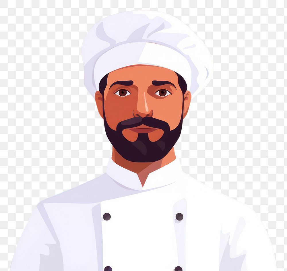 PNG Chef portrait adult beard. AI generated Image by rawpixel.