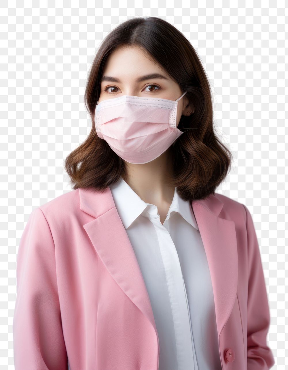 PNG Medical mask adult woman protection. AI generated Image by rawpixel.
