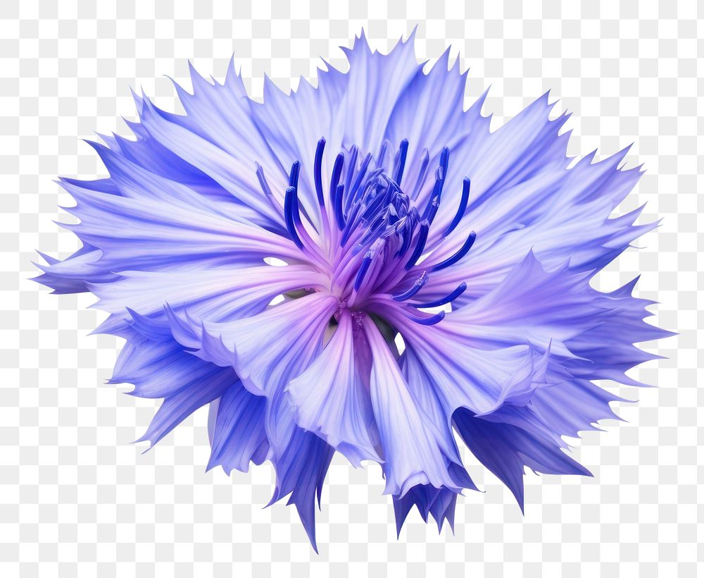 PNG Cornflower plant white background inflorescence. 