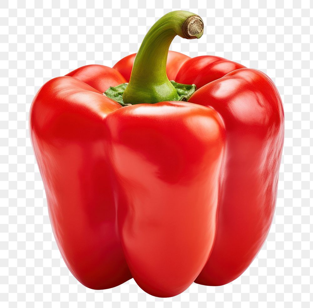 PNG Red bell pepper vegetable plant food. AI generated Image by rawpixel.