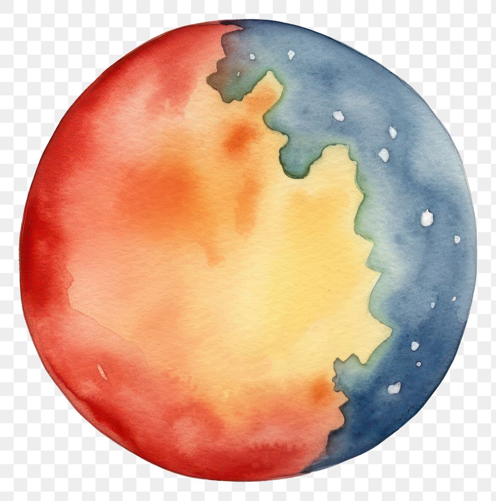 PNG Planet cartoon space white background. AI generated Image by rawpixel.