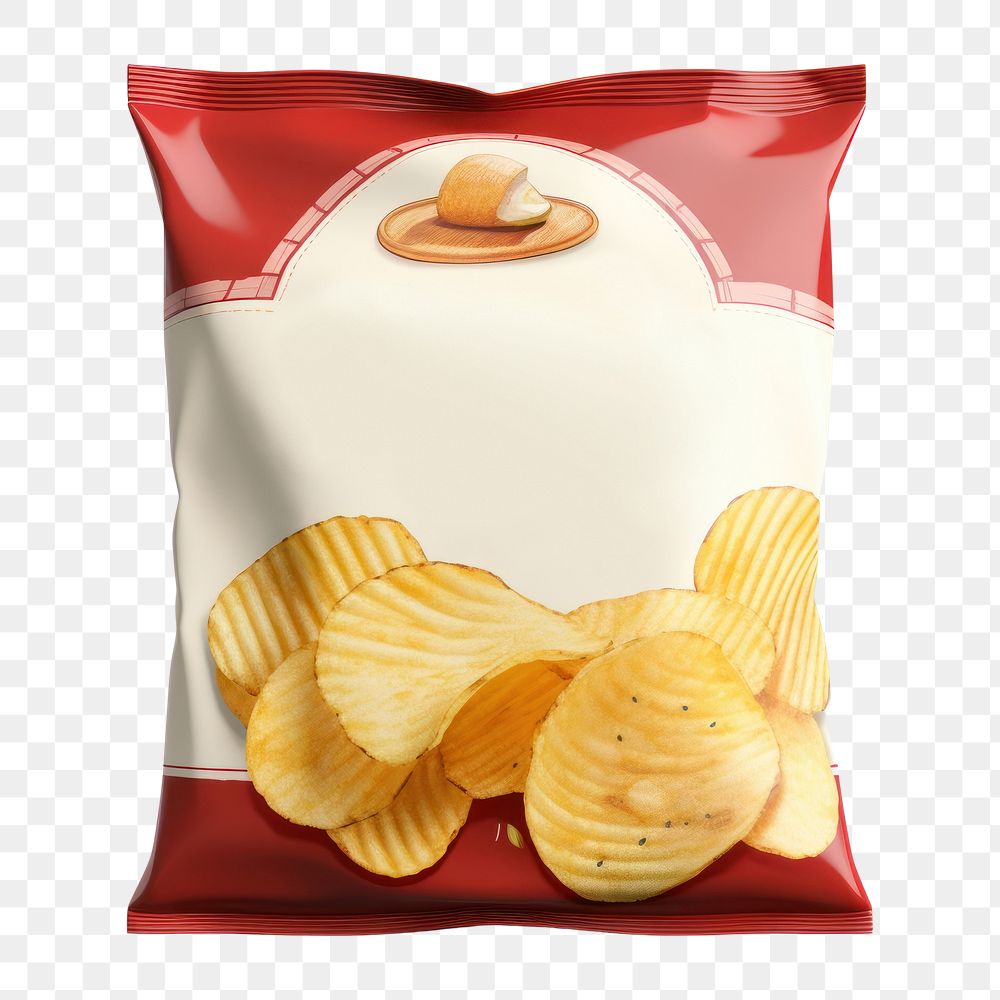 PNG Potato chips package dessert snack food. 