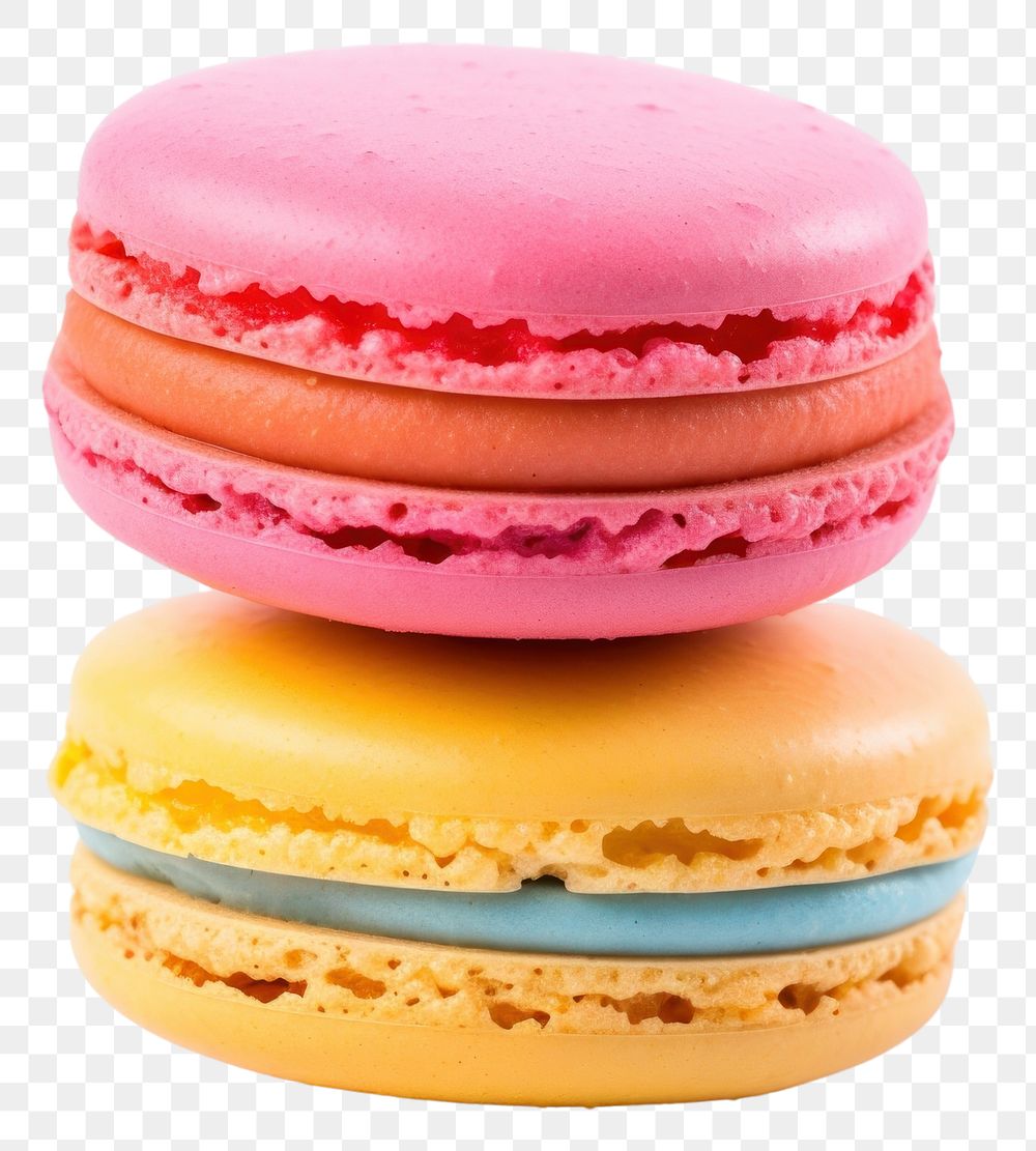 PNG Macaron macarons food white background. AI generated Image by rawpixel.