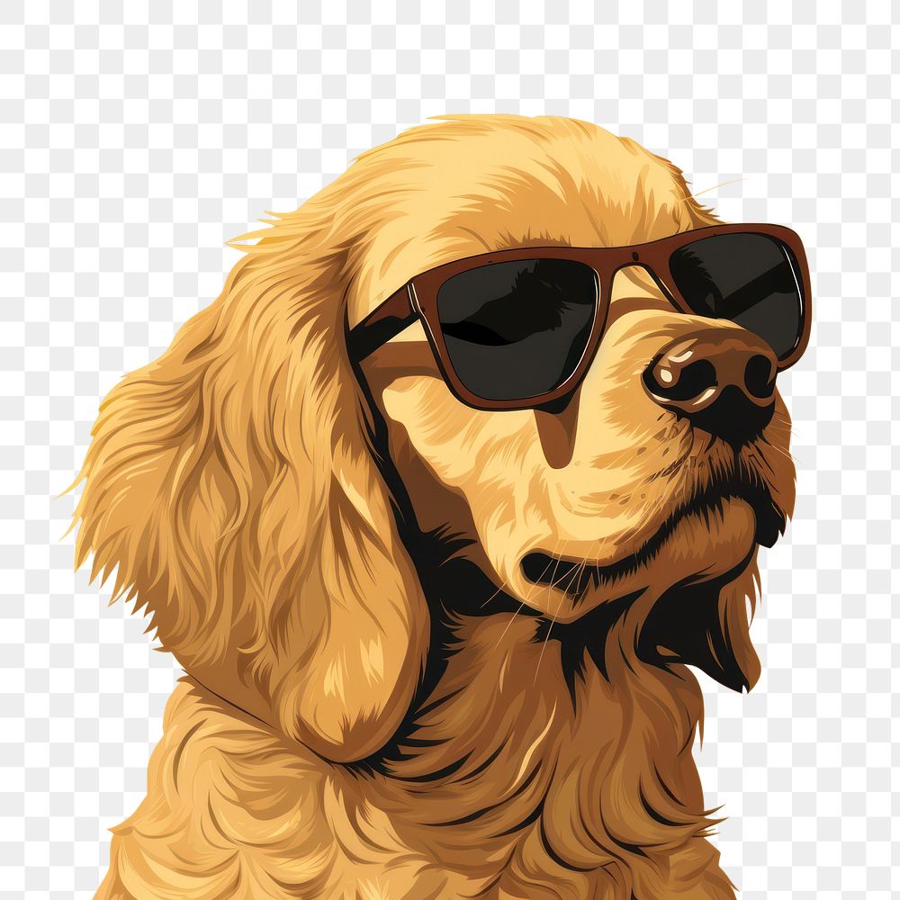 PNG Sunglasses dog animal mammal. AI generated Image by rawpixel.