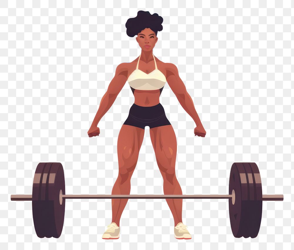 PNG Deadlift sports gym determination. AI generated Image by rawpixel.